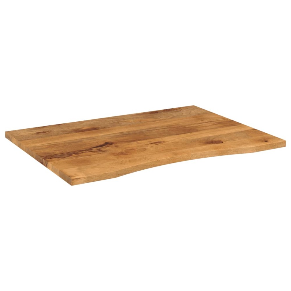 vidaXL Επιφάνεια Γραφείου Καμπύλη 100x80x2,5 εκ Μασίφ Ακατ. Μάνγκο