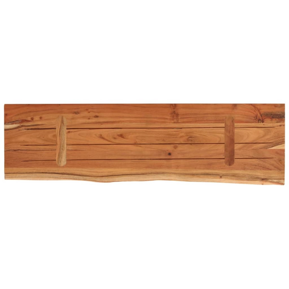 vidaXL Ράφι Επιτοίχιο Ορθ. Live Edge 40x20x2,5 εκ. Μασίφ Ξύλο Ακακίας