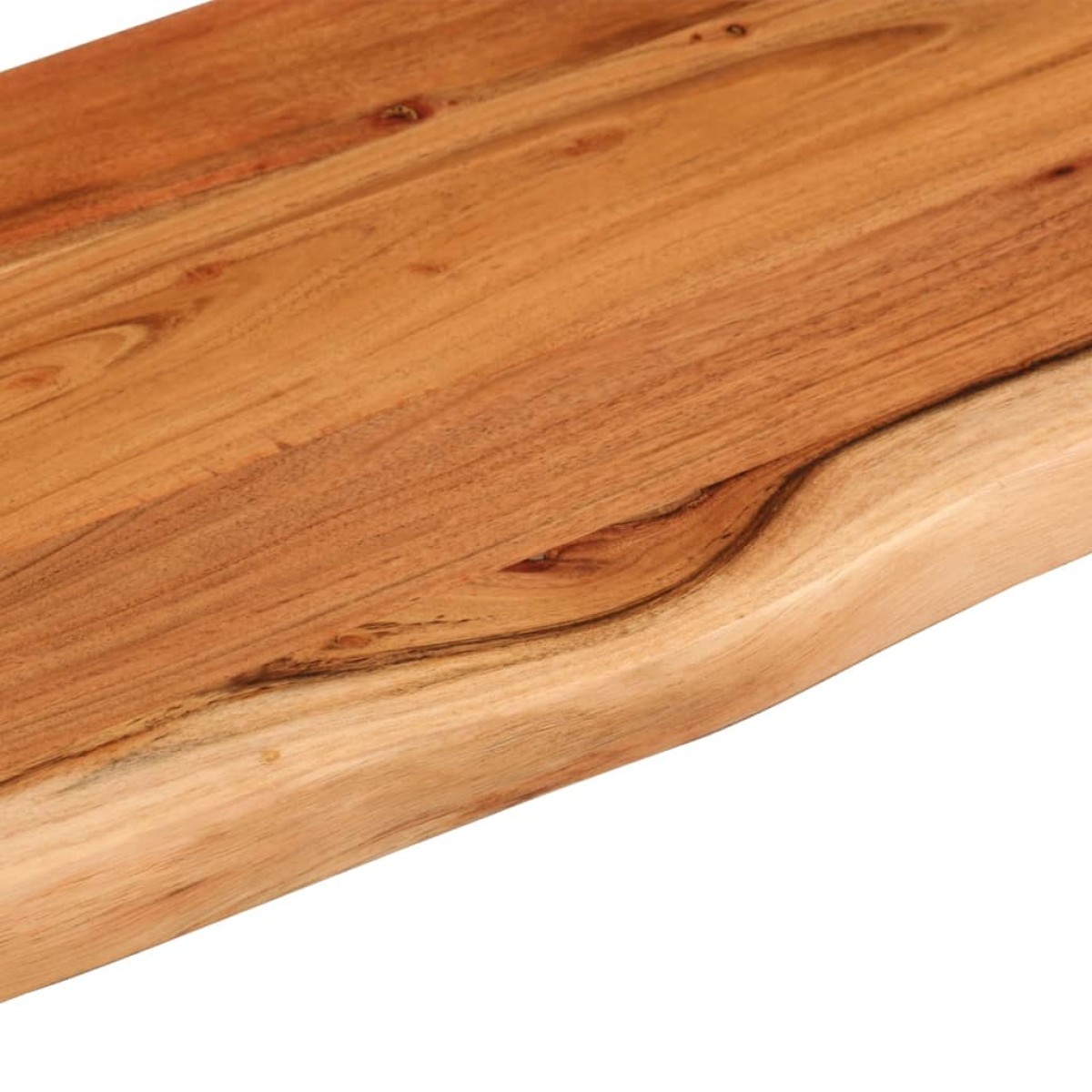 vidaXL Ράφι Επιτοίχιο Ορθ. Live Edge 40x20x2,5 εκ. Μασίφ Ξύλο Ακακίας