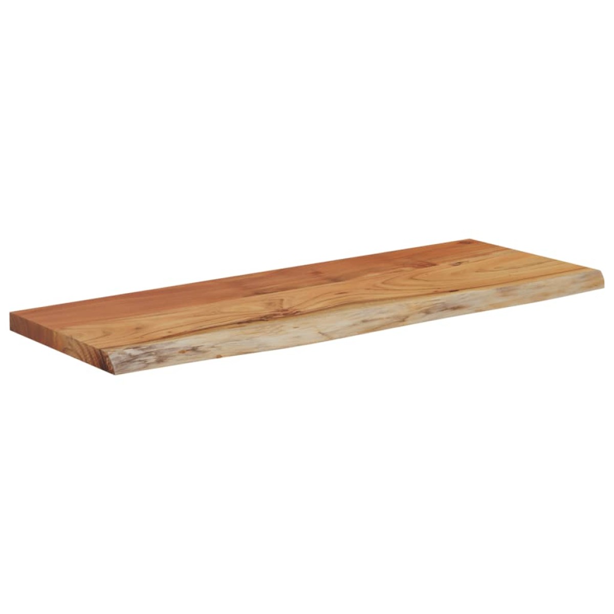 vidaXL Ράφι Επιτοίχιο Ορθ. Live Edge 50x20x2,5 εκ. Μασίφ Ξύλο Ακακίας