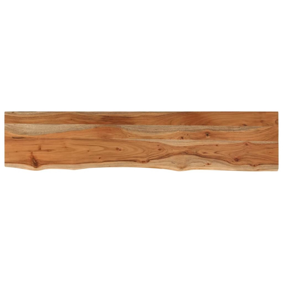 vidaXL Ράφι Επιτοίχιο Ορθ. Live Edge 90x20x2,5 εκ. Μασίφ Ξύλο Ακακίας