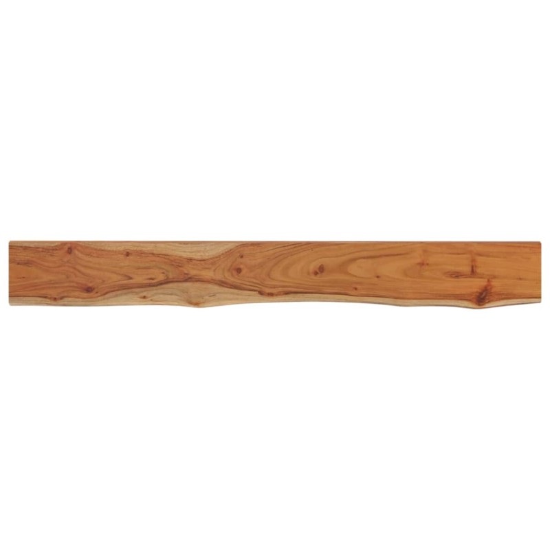 vidaXL Ράφι Επιτοίχιο Ορθ. Live Edge 140x20x2,5 εκ. Μασίφ Ξύλο Ακακίας