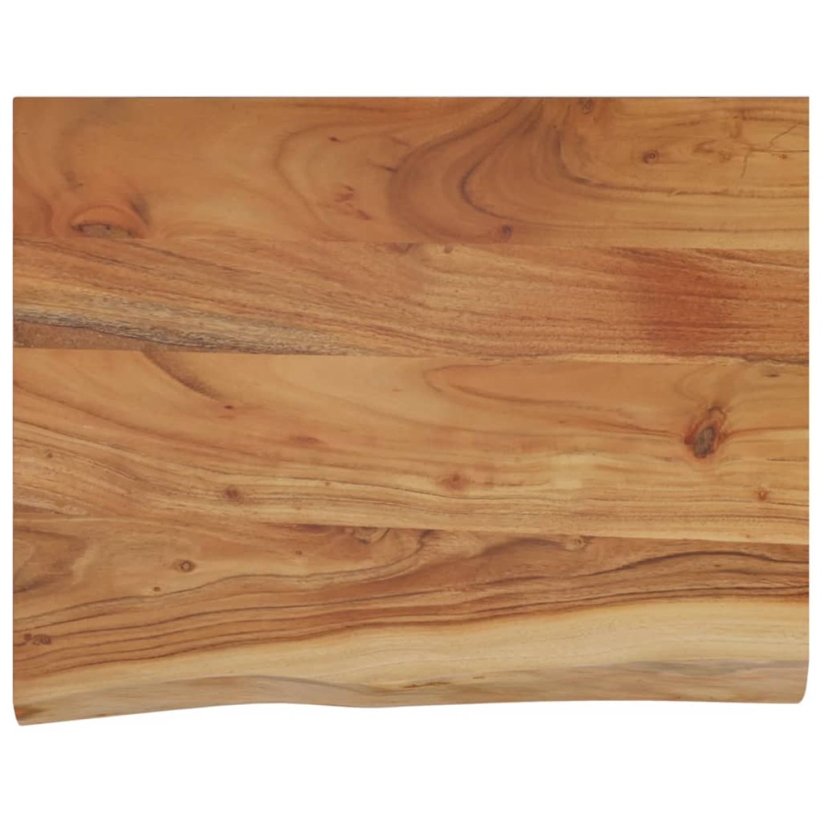 vidaXL Ράφι Επιτοίχιο Ορθ. Live Edge 40x30x2,5 εκ. Μασίφ Ξύλο Ακακίας