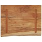 vidaXL Ράφι Επιτοίχιο Ορθ. Live Edge 40x30x2,5 εκ. Μασίφ Ξύλο Ακακίας
