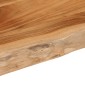 vidaXL Ράφι Επιτοίχιο Ορθ. Live Edge 40x30x2,5 εκ. Μασίφ Ξύλο Ακακίας