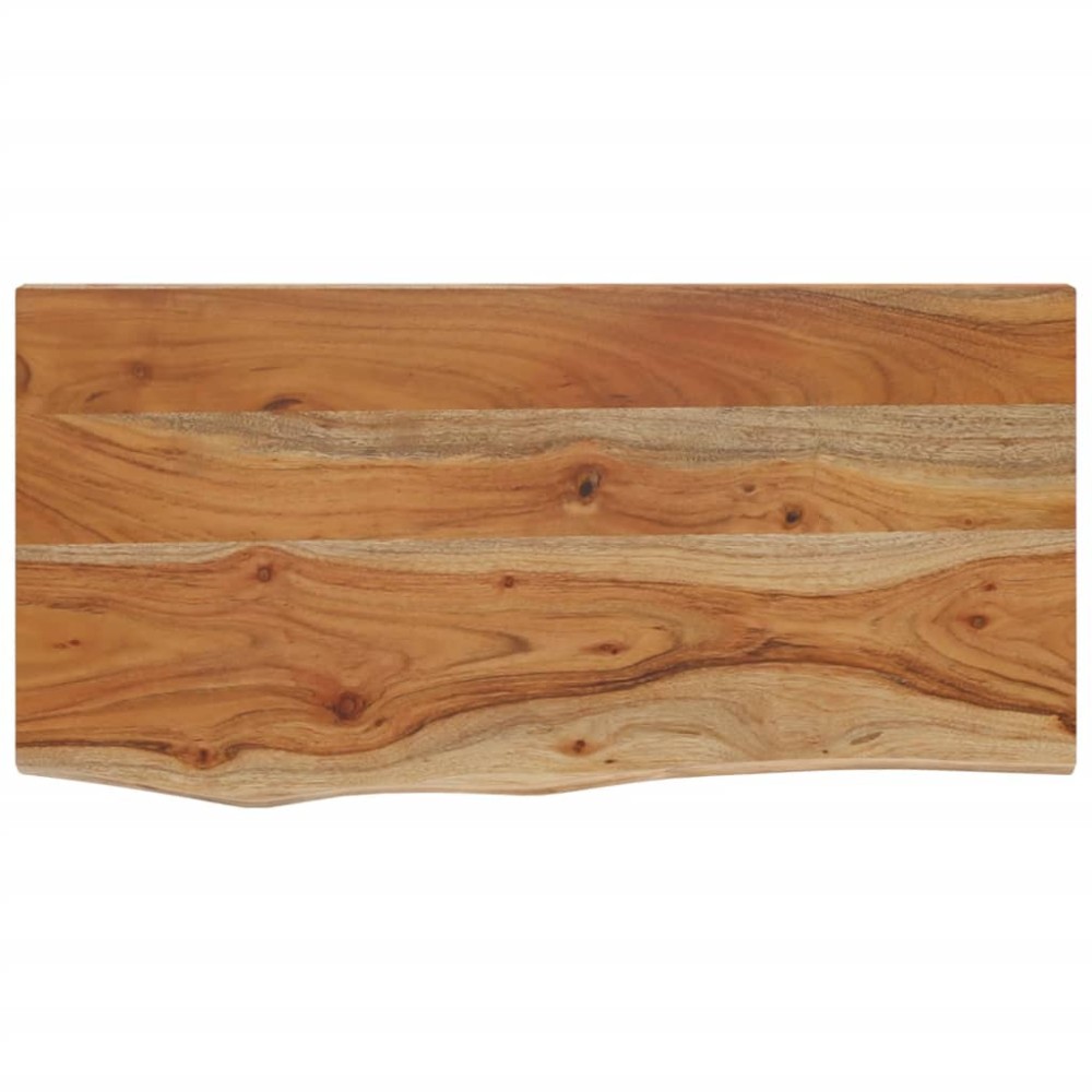 vidaXL Ράφι Επιτοίχιο Ορθ. Live Edge 60x30x2,5 εκ. Μασίφ Ξύλο Ακακίας