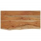 vidaXL Ράφι Επιτοίχιο Ορθ. Live Edge 60x30x2,5 εκ. Μασίφ Ξύλο Ακακίας