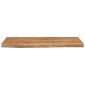 vidaXL Ράφι Επιτοίχιο Ορθ. Live Edge 60x30x2,5 εκ. Μασίφ Ξύλο Ακακίας