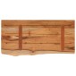 vidaXL Ράφι Επιτοίχιο Ορθ. Live Edge 60x30x2,5 εκ. Μασίφ Ξύλο Ακακίας