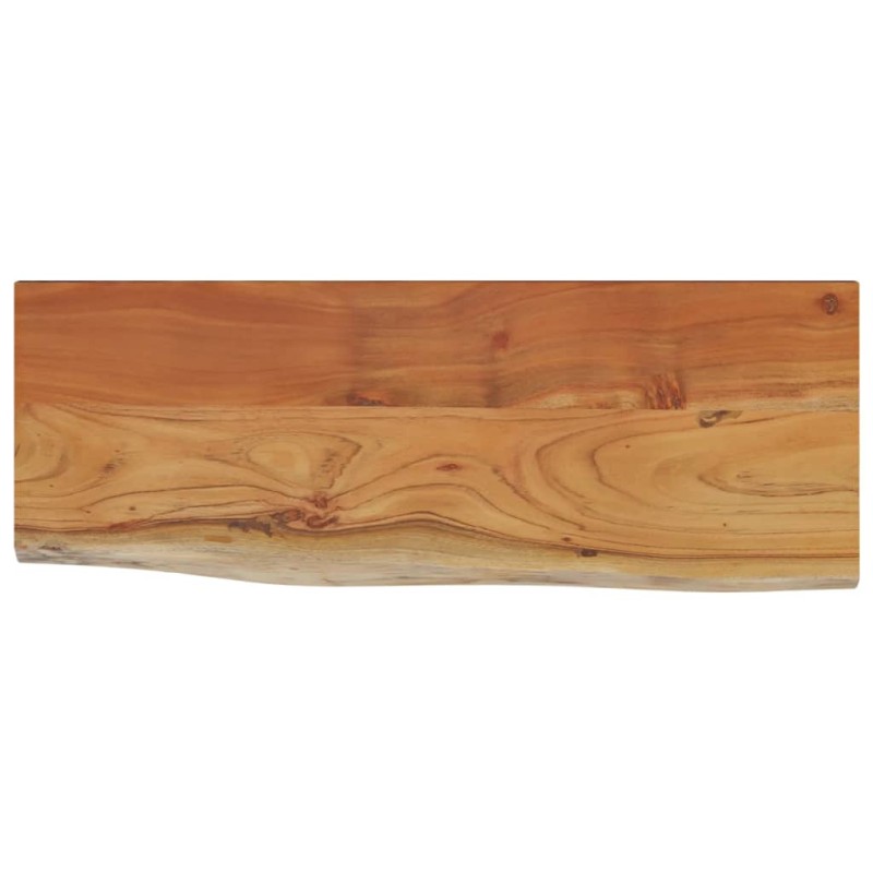 vidaXL Ράφι Επιτοίχιο Ορθ. Live Edge 70x30x2,5 εκ. Μασίφ Ξύλο Ακακίας