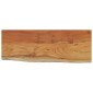 vidaXL Ράφι Επιτοίχιο Ορθ. Live Edge 70x30x2,5 εκ. Μασίφ Ξύλο Ακακίας