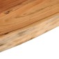 vidaXL Ράφι Επιτοίχιο Ορθ. Live Edge 70x30x2,5 εκ. Μασίφ Ξύλο Ακακίας