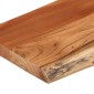 vidaXL Ράφι Επιτοίχιο Ορθ. Live Edge 80x30x2,5 εκ. Μασίφ Ξύλο Ακακίας