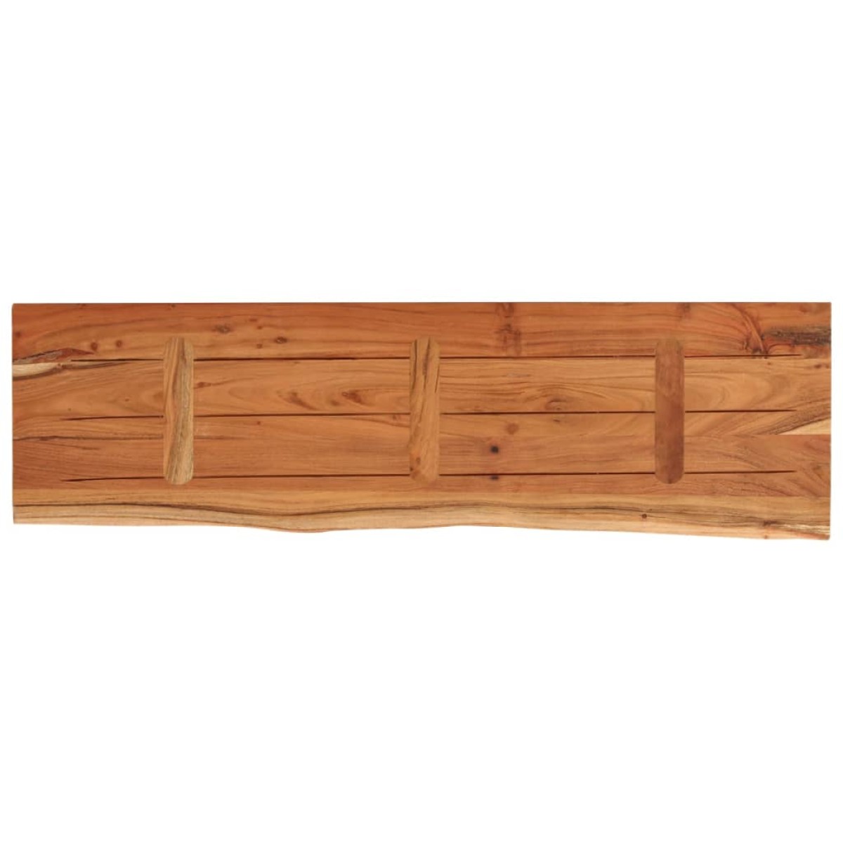 vidaXL Ράφι Επιτοίχιο Ορθ. Live Edge 90x30x2,5 εκ. Μασίφ Ξύλο Ακακίας