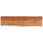 vidaXL Ράφι Επιτοίχιο Ορθ. Live Edge 120x30x2,5 εκ. Μασίφ Ξύλο Ακακίας