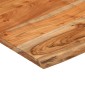 vidaXL Ράφι Επιτοίχιο Ορθ. Live Edge 40x40x2,5 εκ. Μασίφ Ξύλο Ακακίας