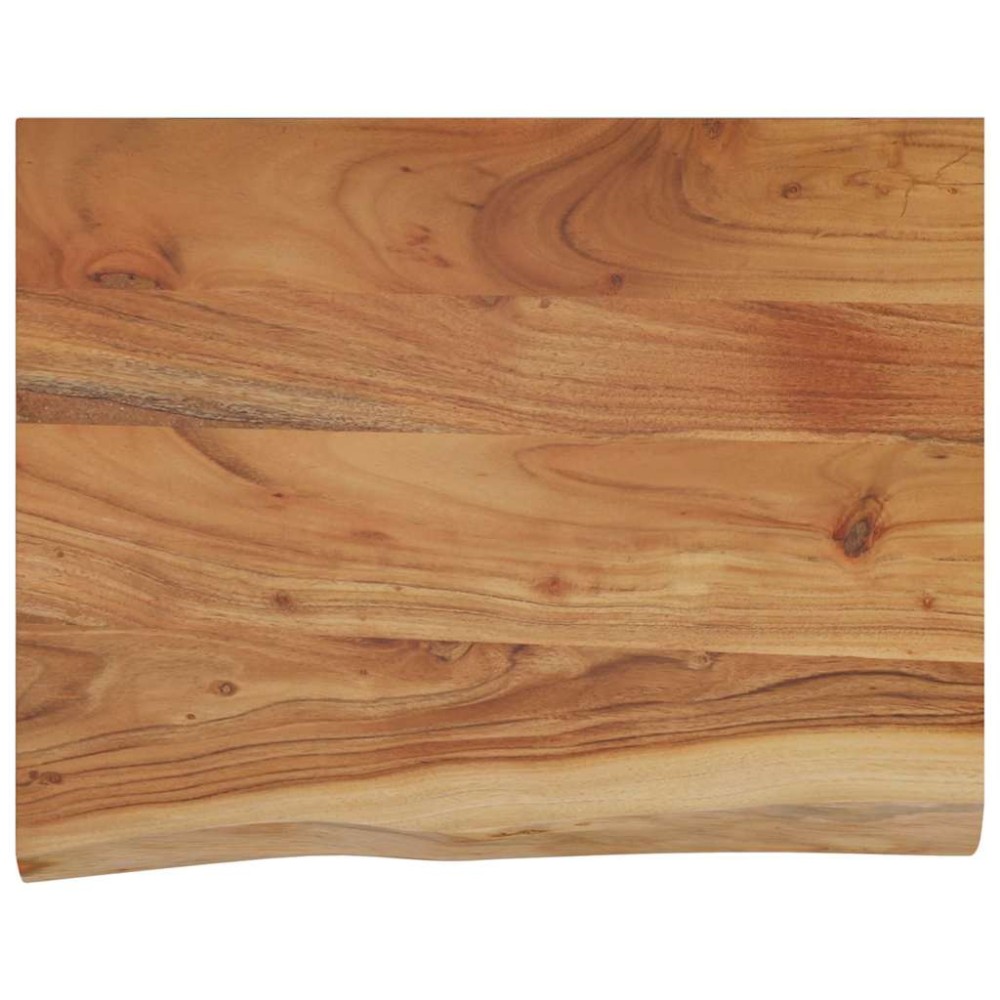 vidaXL Ράφι Επιτοίχιο Ορθ. Live Edge 50x40x2,5 εκ. Μασίφ Ξύλο Ακακίας