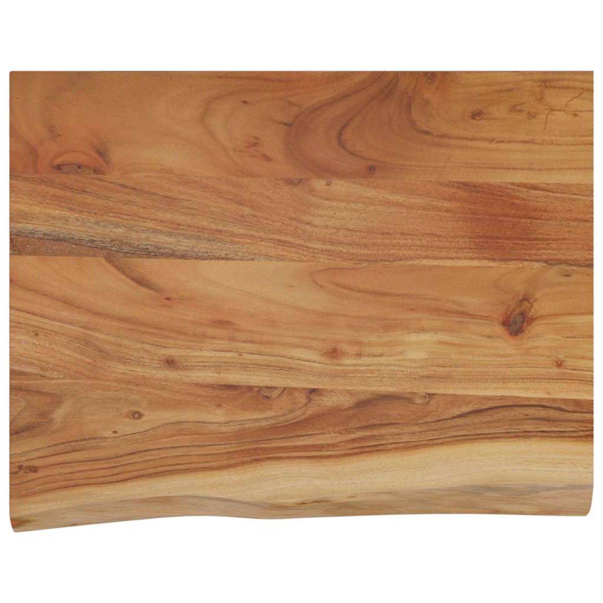 vidaXL Ράφι Επιτοίχιο Ορθ. Live Edge 50x40x2,5 εκ. Μασίφ Ξύλο Ακακίας