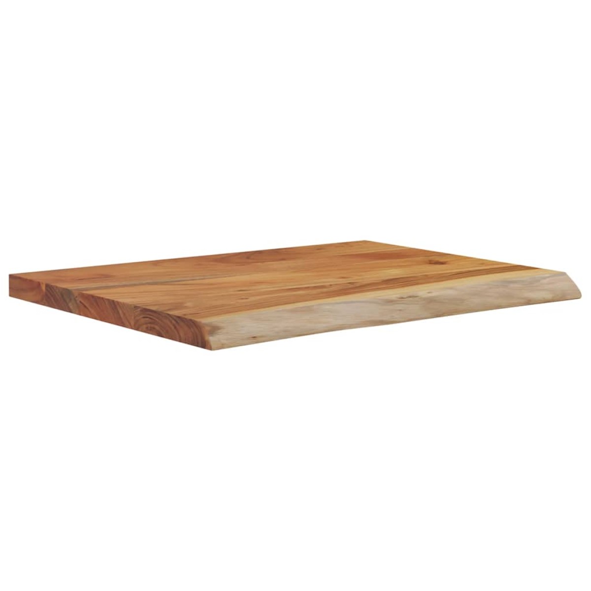 vidaXL Ράφι Επιτοίχιο Ορθ. Live Edge 50x40x2,5 εκ. Μασίφ Ξύλο Ακακίας