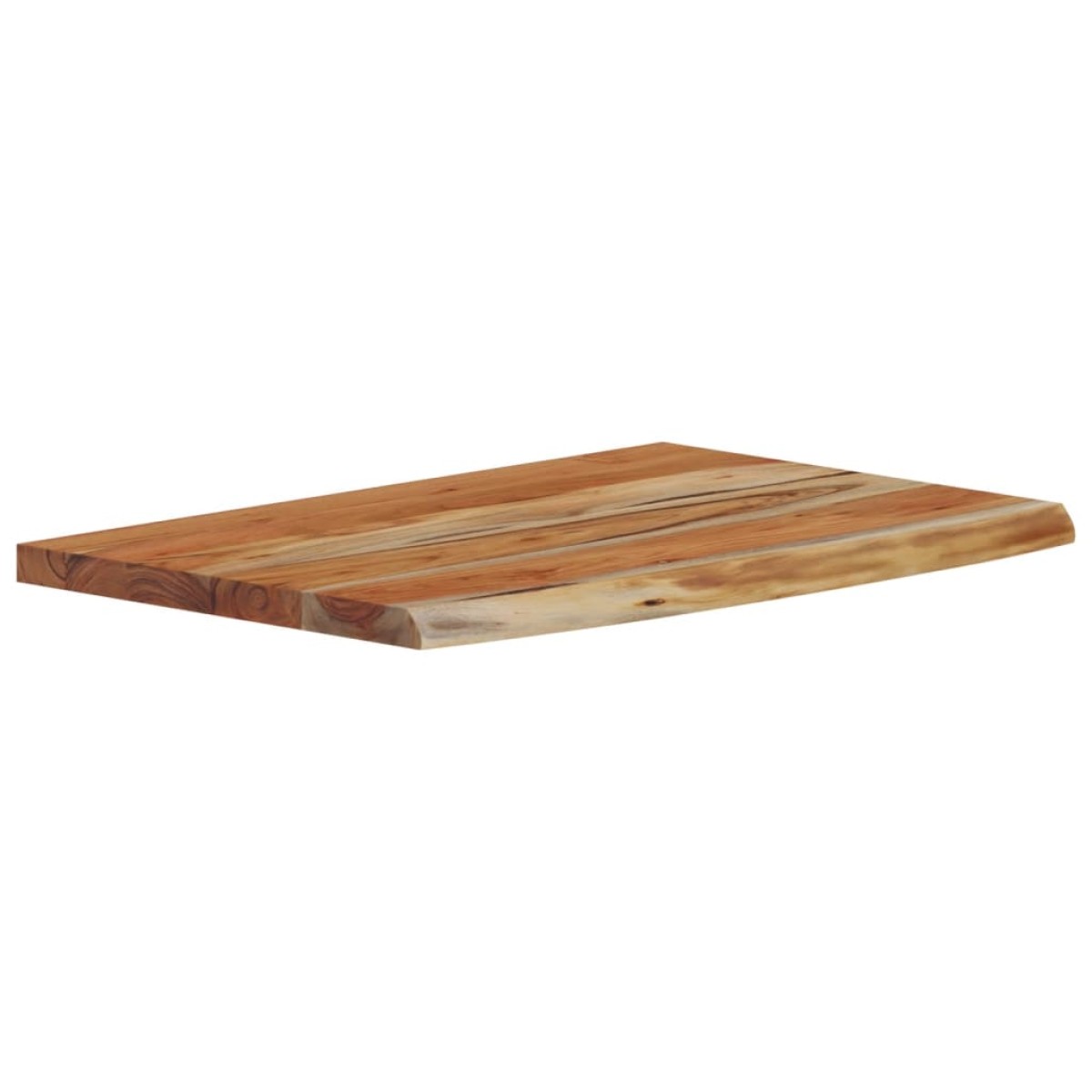 vidaXL Ράφι Επιτοίχιο Ορθ. Live Edge 60x40x2,5 εκ. Μασίφ Ξύλο Ακακίας
