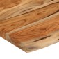vidaXL Ράφι Επιτοίχιο Ορθ. Live Edge 60x40x2,5 εκ. Μασίφ Ξύλο Ακακίας