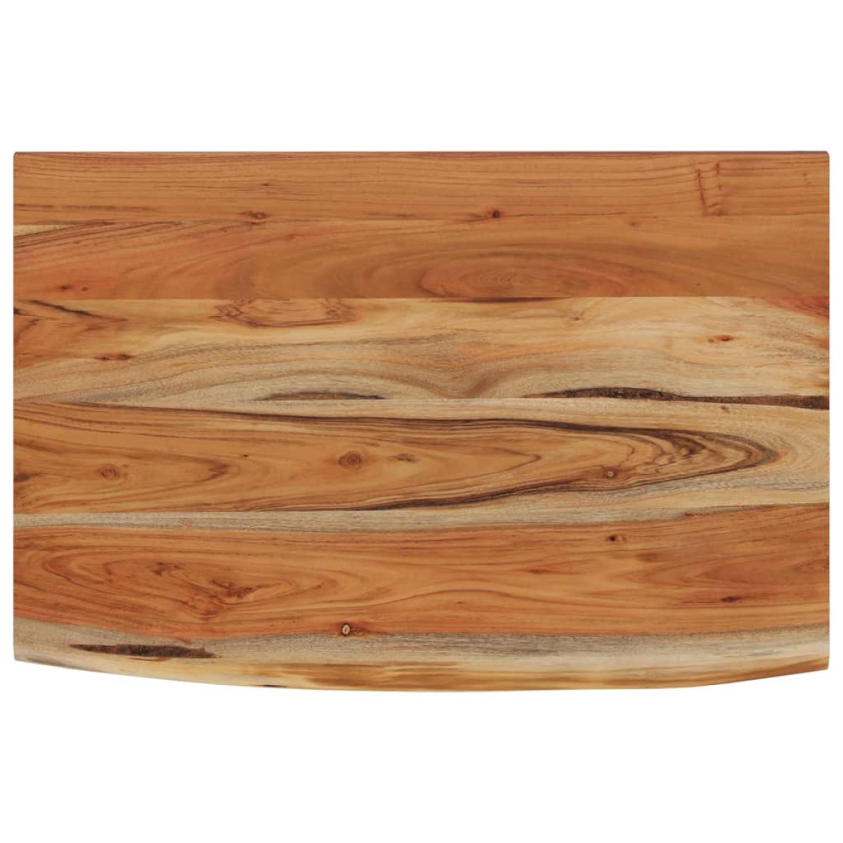 vidaXL Ράφι Επιτοίχιο Ορθ. Live Edge 70x40x2,5 εκ. Μασίφ Ξύλο Ακακίας