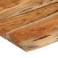 vidaXL Ράφι Επιτοίχιο Ορθ. Live Edge 70x40x2,5 εκ. Μασίφ Ξύλο Ακακίας