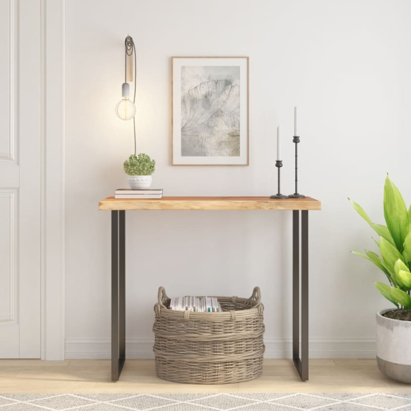 vidaXL Επιφάνεια Τραπεζιού Ορθογώνια 100x40x2,5 εκ. Μασίφ Ξύλο Ακακίας