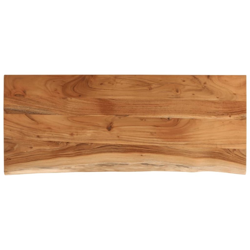 vidaXL Επιφάνεια Τραπεζιού Ορθογώνια 110x40x2,5 εκ. Μασίφ Ξύλο Ακακίας
