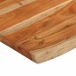 vidaXL Πάγκος Μπάνιου Ορθογώνιος 80x60x2,5 εκ. από Μασίφ Ξύλο Ακακίας