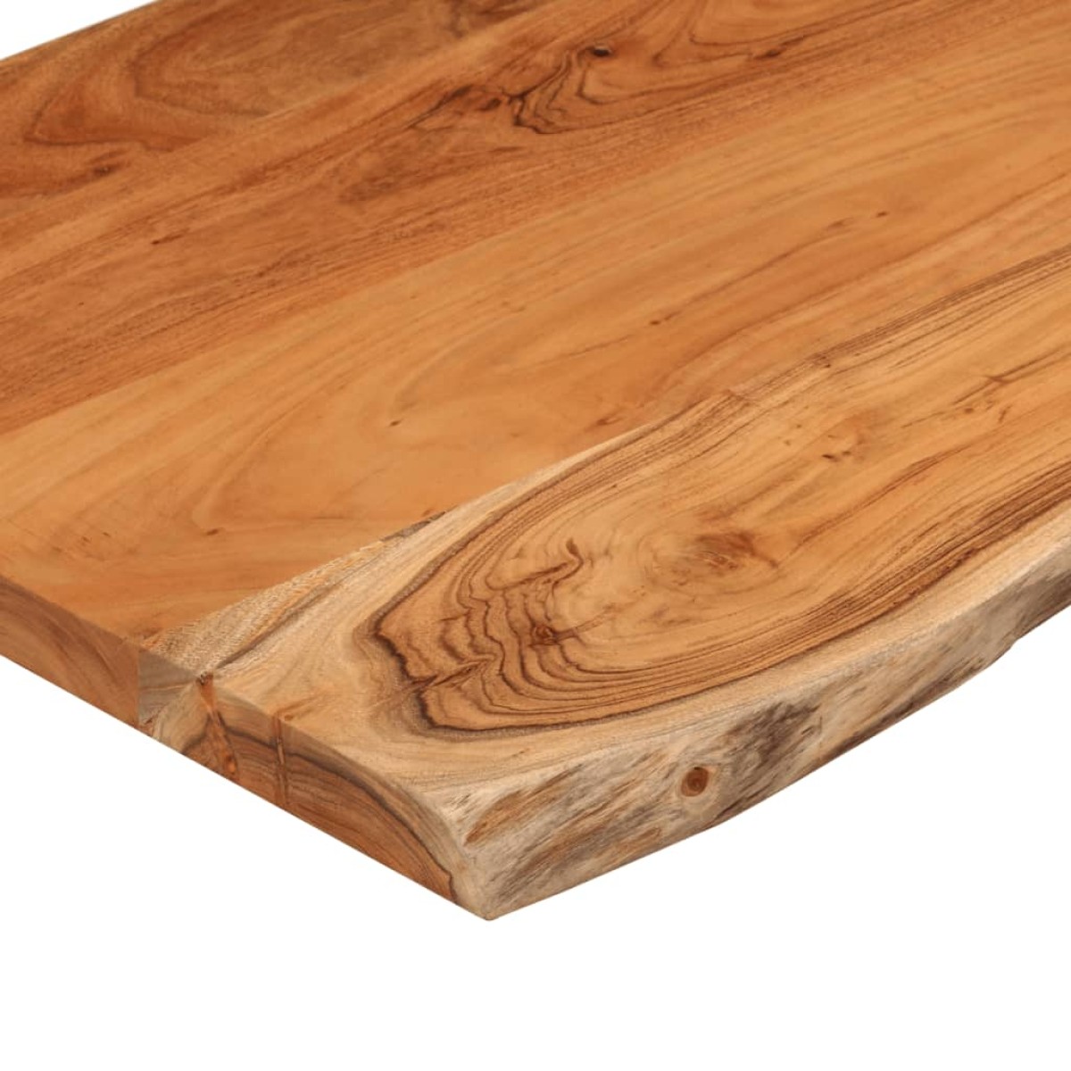 vidaXL Πάγκος Μπάνιου Ορθογώνιος 100x60x2,5 εκ. από Μασίφ Ξύλο Ακακίας
