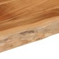 vidaXL Πάγκος Μπάνιου Ορθογώνιος 140x60x2,5 εκ. από Μασίφ Ξύλο Ακακίας