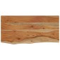 vidaXL Ράφι Επιτοίχιο Ορθ. Live Edge 40x20x3,8 εκ. Μασίφ Ξύλο Ακακίας