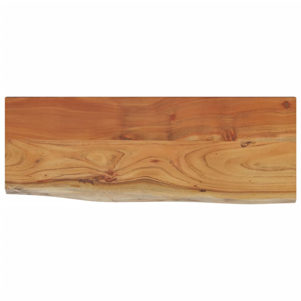 vidaXL Ράφι Επιτοίχιο Ορθ. Live Edge 50x20x3,8 εκ. Μασίφ Ξύλο Ακακίας
