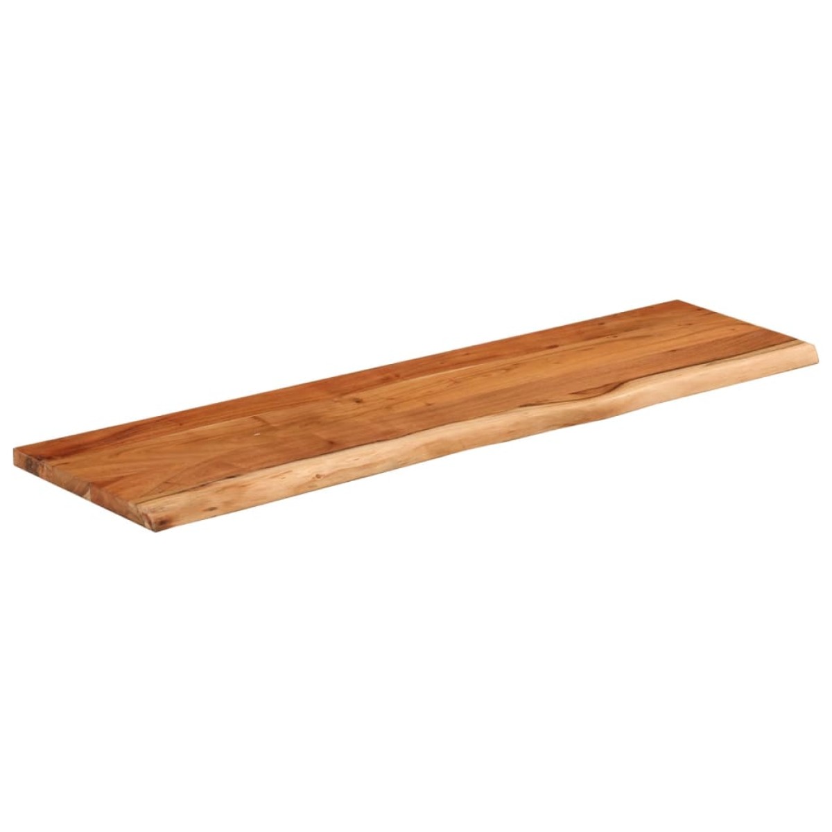 vidaXL Ράφι Επιτοίχιο Ορθ. Live Edge 70x20x3,8 εκ. Μασίφ Ξύλο Ακακίας