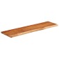vidaXL Ράφι Επιτοίχιο Ορθ. Live Edge 70x20x3,8 εκ. Μασίφ Ξύλο Ακακίας