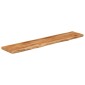 vidaXL Ράφι Επιτοίχιο Ορθ. Live Edge 120x20x3,8 εκ. Μασίφ Ξύλο Ακακίας
