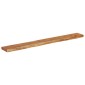 vidaXL Ράφι Επιτοίχιο Ορθ. Live Edge 140x20x3,8 εκ. Μασίφ Ξύλο Ακακίας