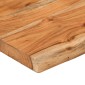 vidaXL Ράφι Επιτοίχιο Ορθ. Live Edge 140x20x3,8 εκ. Μασίφ Ξύλο Ακακίας