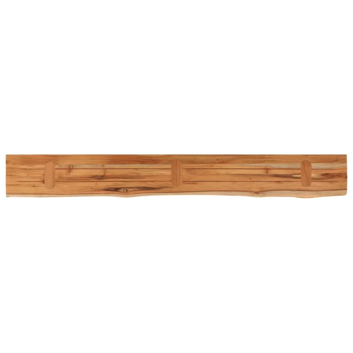 vidaXL Ράφι Επιτοίχιο Ορθ. Live Edge 160x20x3,8 εκ. Μασίφ Ξύλο Ακακίας