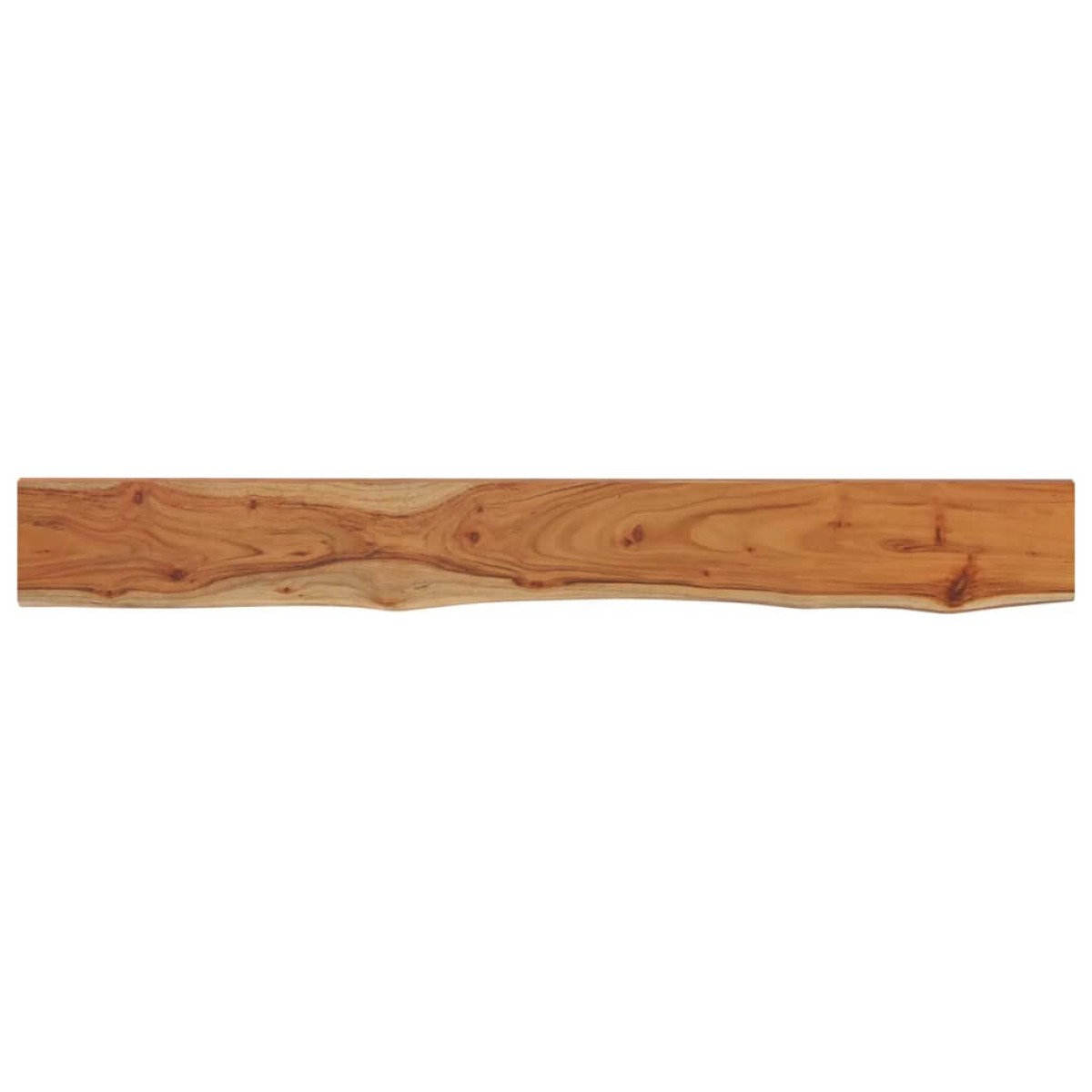 vidaXL Ράφι Επιτοίχιο Ορθ. Live Edge 180x20x3,8 εκ. Μασίφ Ξύλο Ακακίας