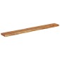 vidaXL Ράφι Επιτοίχιο Ορθ. Live Edge 180x20x3,8 εκ. Μασίφ Ξύλο Ακακίας