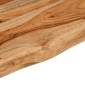 vidaXL Ράφι Επιτοίχιο Ορθ. Live Edge 180x20x3,8 εκ. Μασίφ Ξύλο Ακακίας