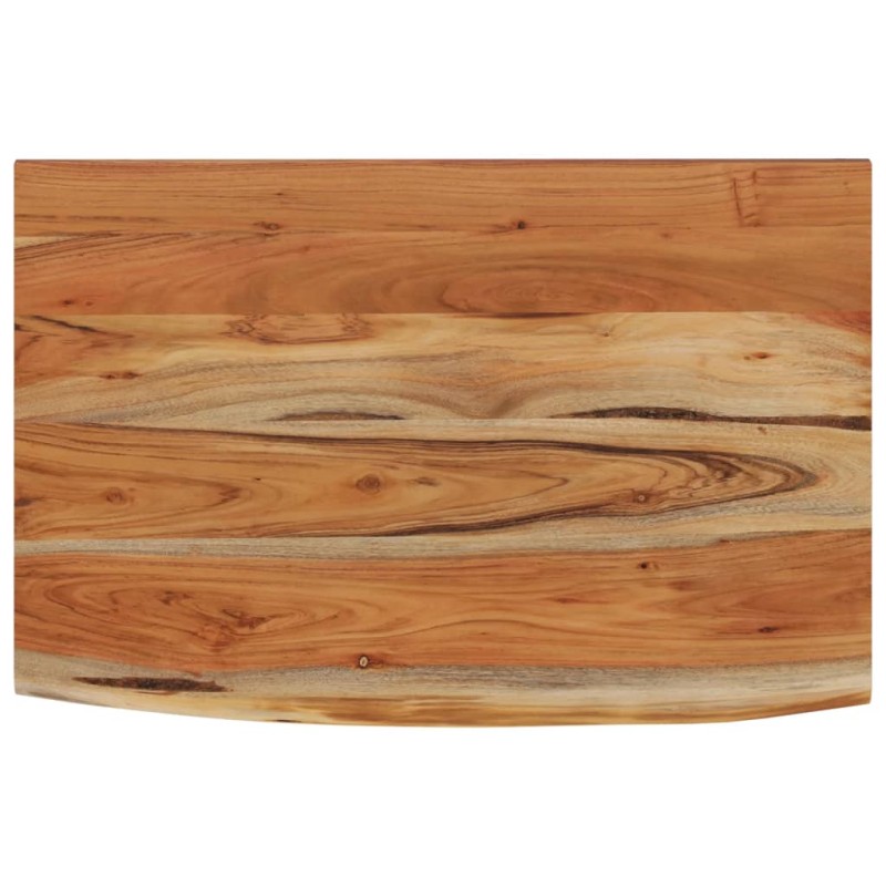 vidaXL Ράφι Επιτοίχιο Ορθ. Live Edge 50x30x3,8 εκ. Μασίφ Ξύλο Ακακίας