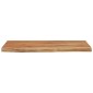 vidaXL Ράφι Επιτοίχιο Ορθ. Live Edge 60x30x3,8 εκ. Μασίφ Ξύλο Ακακίας