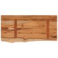 vidaXL Ράφι Επιτοίχιο Ορθ. Live Edge 60x30x3,8 εκ. Μασίφ Ξύλο Ακακίας