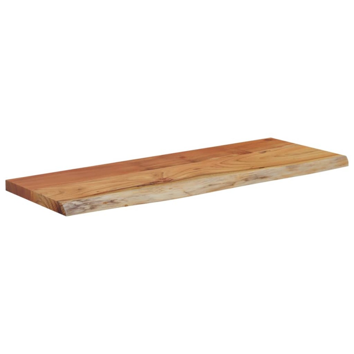 vidaXL Ράφι Επιτοίχιο Ορθ. Live Edge 70x30x3,8 εκ. Μασίφ Ξύλο Ακακίας