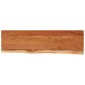 vidaXL Ράφι Επιτοίχιο Ορθ. Live Edge 110x30x3,8 εκ. Μασίφ Ξύλο Ακακίας