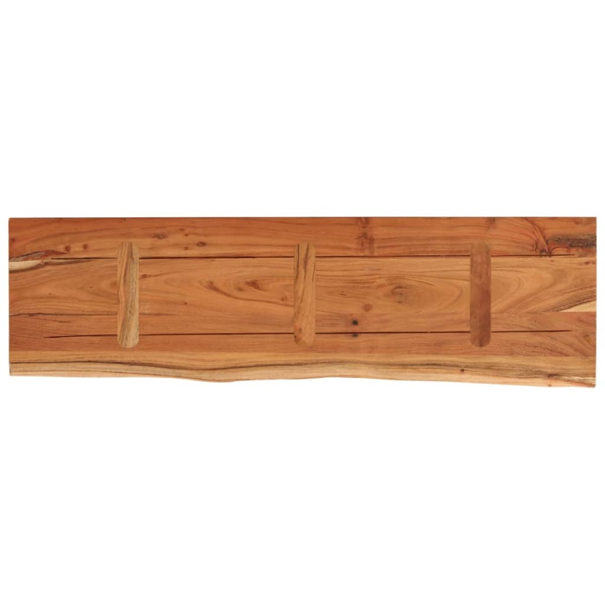 vidaXL Ράφι Επιτοίχιο Ορθ. Live Edge 110x30x3,8 εκ. Μασίφ Ξύλο Ακακίας