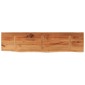 vidaXL Ράφι Επιτοίχιο Ορθ. Live Edge 120x30x3,8 εκ. Μασίφ Ξύλο Ακακίας